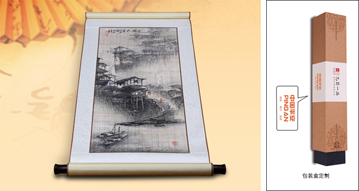 中國(guó)平安保險(xiǎn) 巴渝人家夏布畫定制